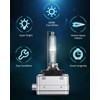 Nilight D3S HID Bulb, 6000K Diamond White D3S HID Headlight
