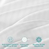 Fybres Pillow Cases Pack of 4 White -90gsm Microfiber Emboss
