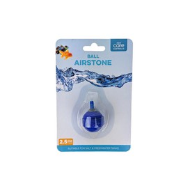 Aqua Care Aquarium Air Stone Ball 2.5cm - Creates Constant Stream of Bubbles for Healthy Fish, Adds Oxygen, Suitable for Saltwater & Freshwater Fish Tanks, Durable & Easy to Use, Blue