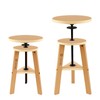 conda Adjustable Height Wooden Drafting Stool 19" to 26", Beech