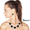 Rosemarie Collections Women’s Western Style Concho Oval Howlite Stones Statement