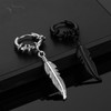 TREENEST Pendientes Hombres Acero Inoxidable Piercing Para Hombre y Mujer