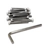 iexcell 25 Pcs M5 x 50mm Thread Pitch 0.8 mm