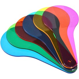 6Pcs Color Paddles,Optics Color Filter, Plate Montessori Educational Science Educational Painting Color Drawing Cognition Science,Color Wheels for The Artist,Learning and Education Tools