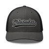 Vintage Milwaukee Baseball Script Mesh Retro Milwaukee Trucker Hat Cap