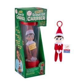 The Elf on The Shelf Travel Set: Scout Elf Carrier and Plushee Pal Mini Clip-On