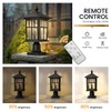 zeyu 19 Inch Solar Post Light with Pier Mount, Modern