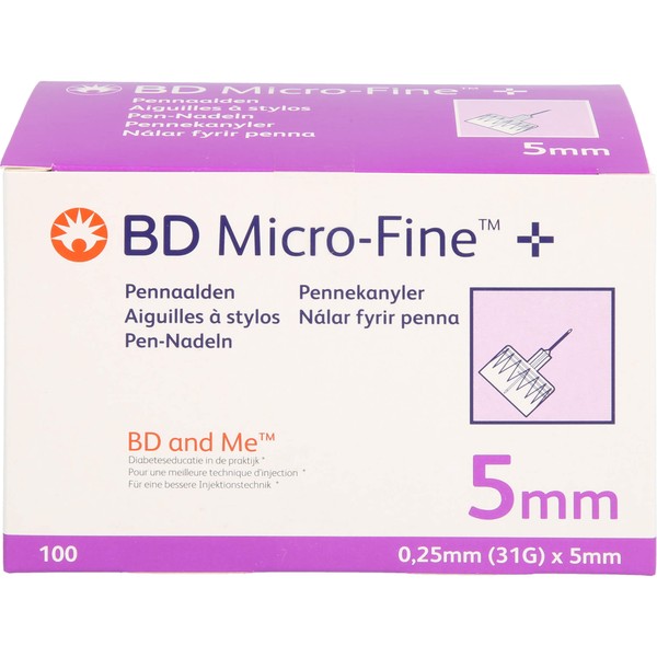 Nicht vorhanden BD Micro-Fine+ Pen-Nadeln 0,25x5 mm, 100 St KAN
