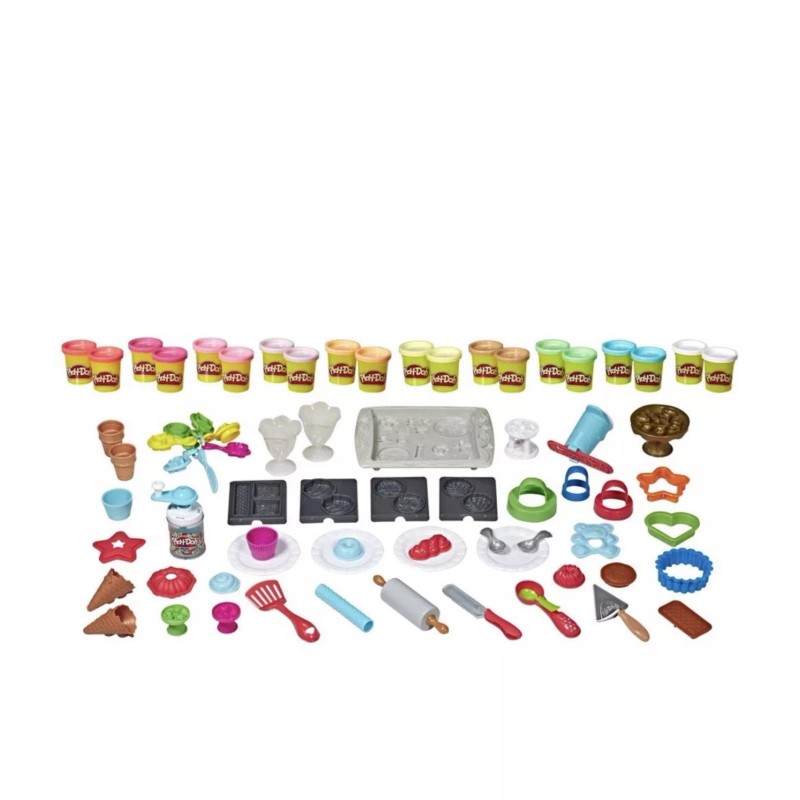 PLAY-DOH KITCHEN CREATIONS GREAT BAKIING BOOK 50+ PIECES PLAYSET Brand