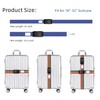 SANTREST Travel Luggage Strap Adjustable Suitcase Packing Belt with TSA
