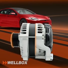 Alternator Compatible with Ford Mustang V6 3.7L 2011 2012 2013 2014, 12V 150A High Output 150Amp 6-Groove Pulley, OE 11623N 104210-2970 90295798​ BR3T-10300-EC