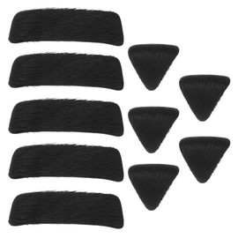 ECSiNG 5 Set Fur Arrow Rest Arrow Rest Pad Self Adhesive Arrows Rest Sticker Accessories Shooting Hunting Sport Supplies Black 1.5x4.8cm