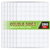 RQF 280 Pcs Double Sided Sticky Dots-0.79" Stickers Removable Round