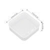 24pcs Mini Clear Jewelry Box Transparent Portable Small Plastic Storage
