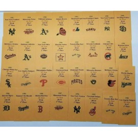 Strat-O-Matic  Strat-O-Matic Baseball 80's & 90'S Complete A & B DIAMOND Storage Envelopes