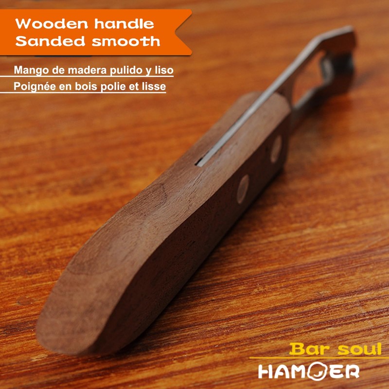 HAMOER Channel Knife Zester - Fruit and Vegetable Tool for