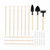10pcs Electroculture Plant Stakes, 13.5''Available Copper Coil Wire Antennas Garden
