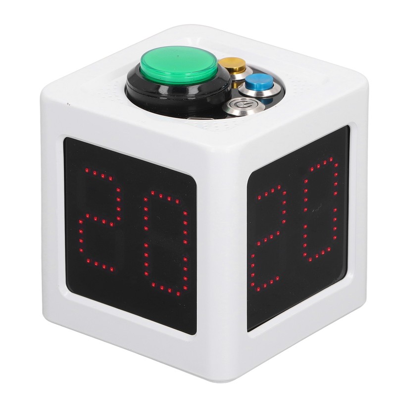 Poker Shot Clock Seconds Countdown Rechargeable 1.4in 4 Sides Cube