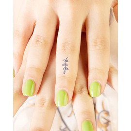 Inkbox Temporary Tattoos, Semi-Permanent Tattoo, One Premium Easy Long Lasting, Waterproof Temp Tattoo with For Now Ink - Lasts 1-2 Weeks, Leaflet, 1 x 1 in