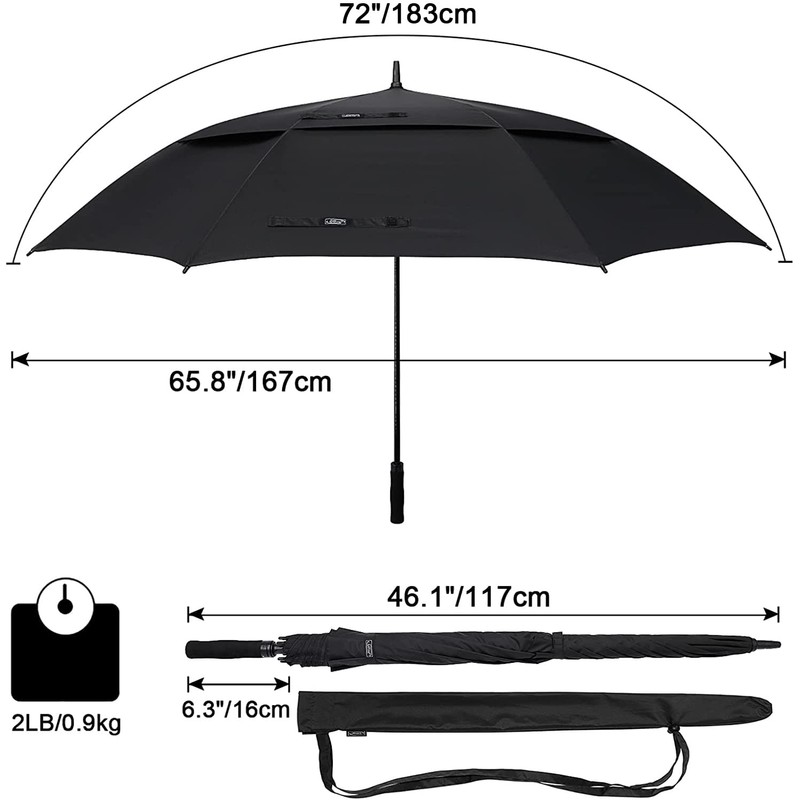 G4Free 72 Inch Huge Large Oversize Golf Umbrella Automatic Open