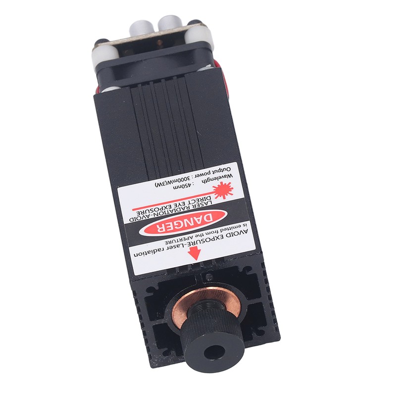 3W Engraving Laser Module 450nm Blue Light Focusable Fast Heat