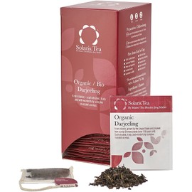 Solaris Tea - Organic Darjeeling Tea | 100% Organic Whole Leaf Tea | Certified Vegan | 40x Biodegradable Stitched Teabags, (1 x 60 g)