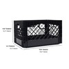 HORSESHOE STORAGE Stackable Milk Crates, Kitchen Work Commercial Garage Totes,