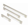 Door Handles 128 x 480 mm Available in 7 Sizes, Silver, 256mm