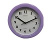 CHAMPION QUARTZ WALL CLOCK LILAC WITH WHITE DIAL