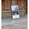 Metal Free Standing Adjustable Display Stand Scroll Easel with Chain