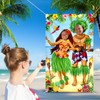DTOFOOT Luau Couple Photo Door Banner Hawaiian Party Decorations Tiki