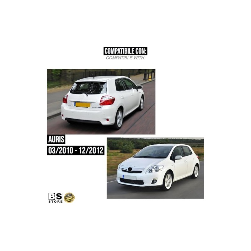 BSSTORE Rear Reflector Compatible with Auris 2010-2012