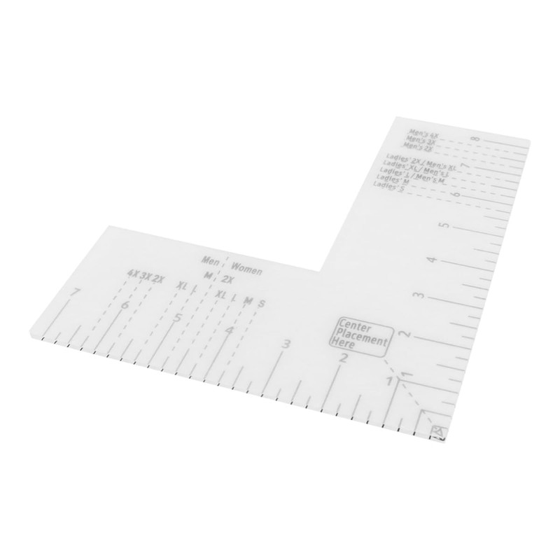 Namvo T-shirt Ruler Guide,Left Chest Logo Placement Tool for Heat