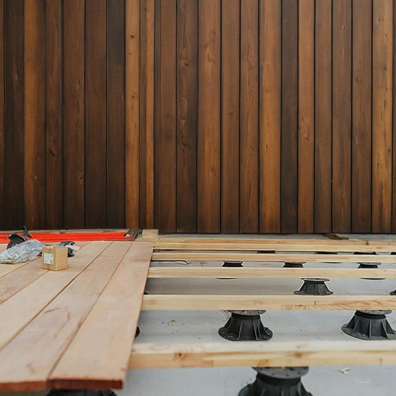 24-Pack Universal Deck Support Pedestals - Adjustable Height Base for