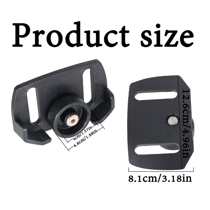 Snowblower Skid Shoes, 2 Sets of Universal Rolling Non-Slip Shoes