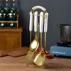 Gold Kitchen Utensils,7pieces Gold Cooking Utensils Set,Kitchen Tools Set With