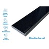 Threshold.Shop Absolute Black Granite Threshold Double Bevel for Floor Transitions