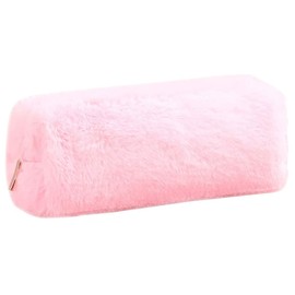 tooloflife BETOOL Plush Pencil Case, Fluffy Stationery Cover Cute Makeup Pouch Holder Teen Girls Boys Students Storage Bag for Coin Purse Pencil Cosmetic(Light Pink)