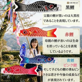 YonTens Carp Streamer, 5-Color Streamer, 4-Color Carp, Mini Koi Carp, For Indoors, Gardens, Porches, Mini Koinobories, Indoor/Outdoor Use, May 5 Children's Day, Luncheon Festivals, First Festivals, Baby Showers, Various Presents, Celebrations, Flying in the Sky Carp Streamers for Children and Adults