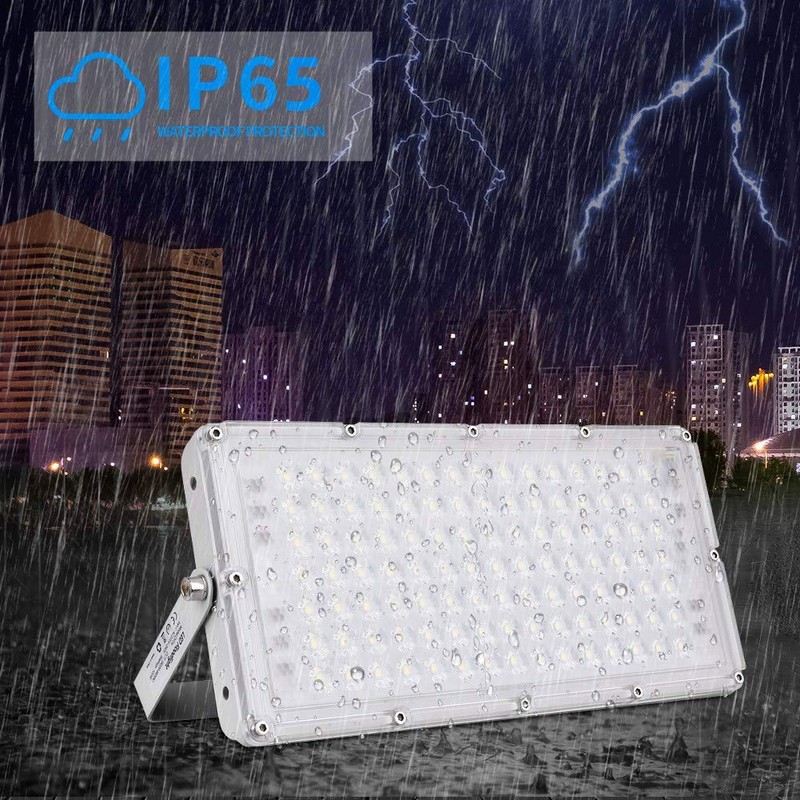 Sararoom 100W LED Flood Light Outdoor, IP65 Waterproof Security Lights,