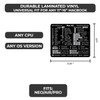Synerlogic (Universal/Neo/Air/Pro) Mac OS Reference Keyboard Shortcut Sticker, Laminated Vinyl