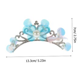 Beavorty Girls Headpiece Girl Hair Comb Women Hair Accessory Rhinestone Ponytail Clip