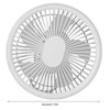 2 in 1 Desktop Fan ABS PP 4000mah 3 Gears
