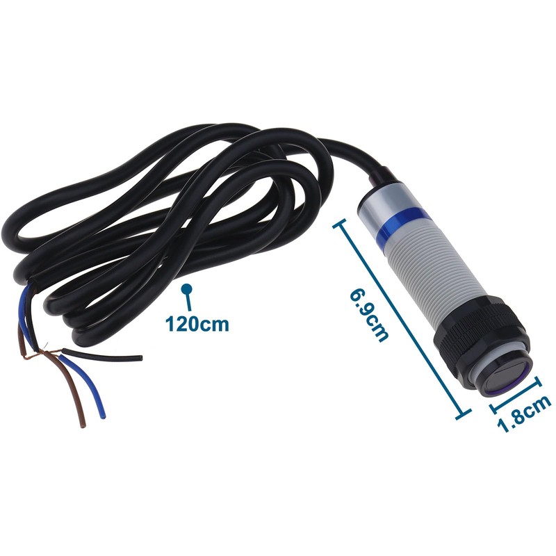 eMagTech 1PC Photoelectric Sensors E3F-Ds10C4 Photoelectric Switch Sensor for Mechanical