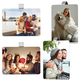 4Pack Sublimation Photo Car Visor Clips (Square)