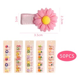 50Pcs Cartoon Hair Clips, Hair Clips For Girls, Kids Hair Clips, Hair Accessories For Girls, Cute Jewelry Accessories