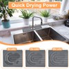 YBCCBY Dish Drying Mat Sink Diatomaceous Earth Mat Tap Splash