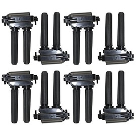 Brock Replacement 8 Pc Set Ignition Spark Plug Coils Compatible with Pickup Truck SUV 8 cylinder 68238603AA