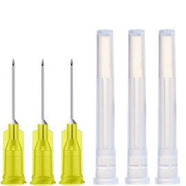 100Pack 30Ga 1/2 Inch Sterile Disposable Injection Needle with Cap for Scientific and Industrial Lab Dispensing Needl Accessories (30Ga)