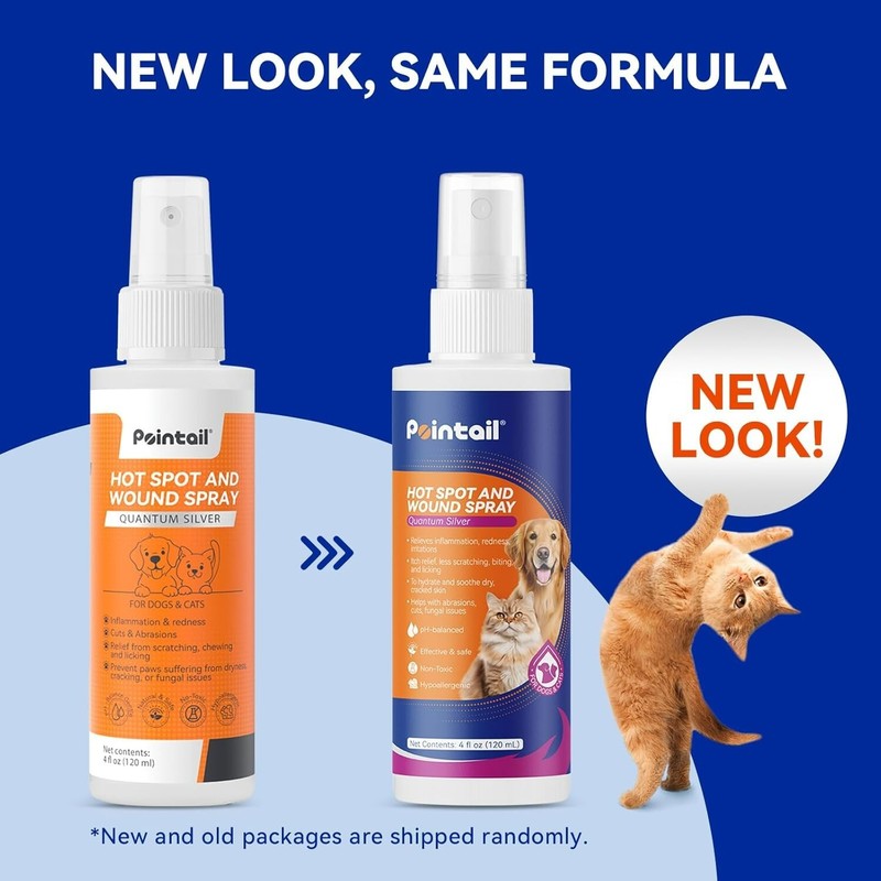Pointail Hot Spot and Wound Spray for Dogs and Cats,